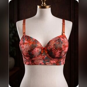 NWT 44D Body Frosting plus-size bras, various sizes, copper colored in